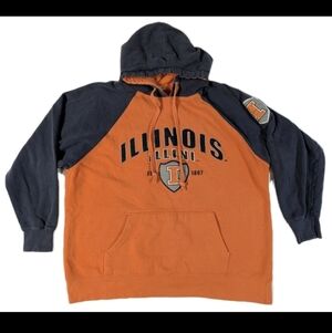 Vintage University Of Illinois Fighting Illini Hoodie Size XL